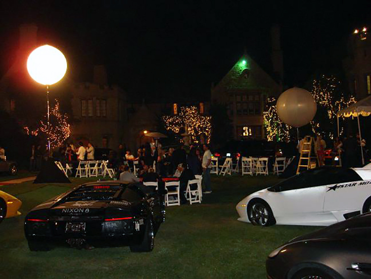 Front lawn of Playboy Mansion