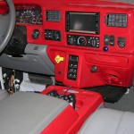 Red dash with gray interior