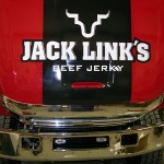 Hood with Jack Links logo