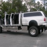 Six door pickup with removable bed