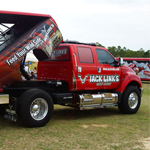Tv in the bed of the truck