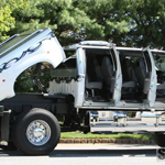 Six Door Conversion, exterior, doors open