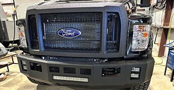 Kelderman 4x4 Front Bumper Paint or Linex w/2 Driving Lights: